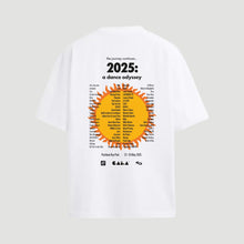 Load image into Gallery viewer, GALA x UG Dance Odyssey Line-Up White T-Shirt
